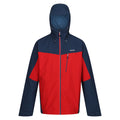 Danger Red-Moonlight Denim - Front - Regatta Mens Birchdale Waterproof Hooded Jacket