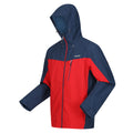 Danger Red-Moonlight Denim - Side - Regatta Mens Birchdale Waterproof Hooded Jacket