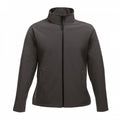 Seal Grey-Black - Front - Regatta Womens-Ladies Ablaze Printable Soft Shell Jacket