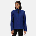 Royal Blue-Black - Back - Regatta Womens-Ladies Ablaze Printable Soft Shell Jacket