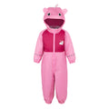 Sweet Pink - Front - Regatta Childrens-Kids Mudplay III Hooded Rainsuit