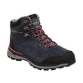 Navy-Duchess Pink - Front - Regatta Womens-Ladies Samaris Suede Walking Boots