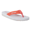 White-Shell Pink - Front - Regatta Womens-Ladies Catarina Flip Flops