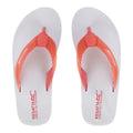 White-Shell Pink - Side - Regatta Womens-Ladies Catarina Flip Flops