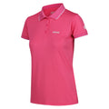 Flamingo Pink Solid - Side - Regatta Womens-Ladies Remex II Polo Neck T-Shirt