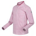 Fragrant Lilac - Side - Regatta Childrens-Kids Berley Half Zip Long Sleeved Top