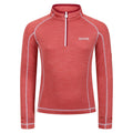 Mineral Red - Front - Regatta Childrens-Kids Berley Half Zip Long Sleeved Top