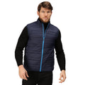 Navy-French Blue - Back - Regatta Mens Fire Down Padded Bodywarmer