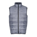 Grey Marl-Black - Front - Regatta Mens Fire Down Padded Bodywarmer