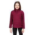 Raspberry Radiance Marl - Front - Regatta Childrens-Kids Kacie Hooded Fleece