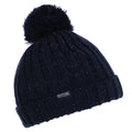 Navy - Front - Regatta Childs-Kids Unisex Luminosity III Reflective Bobble Hat