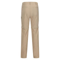 Oat - Back - Regatta Mens Highton Zip Off Walking Trousers