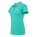 Turquoise-Icy Morn - Side - Regatta Womens-Ladies Maverick V Polo Shirt