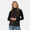 Black - Back - Regatta Womens-Ladies Firedown Down-Touch Insulated Bodywarmer