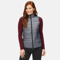 Grey Marl-Black - Back - Regatta Womens-Ladies Firedown Down-Touch Insulated Bodywarmer