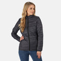 Seal Grey - Back - Regatta Womens-Ladies Firedown Quilted Baffled Jacket