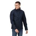 Navy - Side - Regatta Mens Ablaze 3 Layer Softshell Jacket