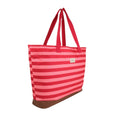 Shell Pink-Miami Red - Side - Regatta Stamford Beach Tote Bag