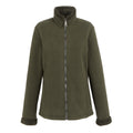 Dark Khaki-Dark Khaki - Front - Regatta Womens-Ladies Brandall Heavyweight Fleece Jacket