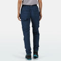 Dark Denim - Side - Regatta Womens-Ladies Chaska II Walking Trousers