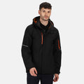 Black-Magma Orange - Back - Regatta Mens X-Pro Exosphere II Softshell Jacket