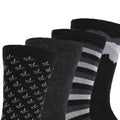 Black - Side - Regatta Mens Lifestyle Socks (Pack of 4)