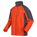 Rusty Orange-Ash - Side - Regatta Mens Calderdale IV Waterproof Softshell Hooded Walking Jacket