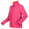 Flamingo Pink-Satsuma - Side - Regatta Womens-Ladies Connie V Softshell Walking Jacket