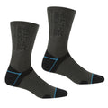 Black-Ash - Front - Regatta Womens-Ladies Blister Protection II Boot Socks