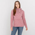 Powder Pink - Side - Dare 2B Womens-Ladies Obsessed Half Zip Fleece Top