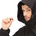 Black - Close up - Regatta Mens Arec III Jacket