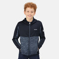 Dark Denim-Navy - Lifestyle - Regatta Childrens-Kids Dissolver IV Full Zip Fleece