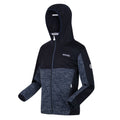 Dark Denim-Navy - Pack Shot - Regatta Childrens-Kids Dissolver IV Full Zip Fleece