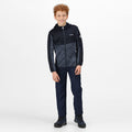 Dark Denim-Navy - Back - Regatta Childrens-Kids Dissolver IV Full Zip Fleece