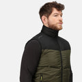 Dark Khaki-Black - Pack Shot - Regatta Mens Regime Insulated Body Warmer