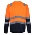 Neon Orange - Back - Regatta Mens Pro High-Vis Sweatshirt