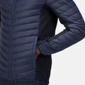 Navy - Close up - Regatta Mens Tourer Hybrid Jacket