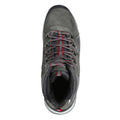 Dark Grey-Dark Red - Side - Regatta Mens Tebay Suede Walking Boots