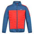 Dynasty Blue-Fiery Red - Front - Regatta Mens Clumber II Hybrid Insulated Jacket