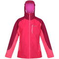 Rethink Pink-Wild Plum - Front - Regatta Womens-Ladies Highton Pro Waterproof Jacket