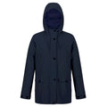 Navy - Front - Regatta Womens-Ladies Nahla Waterproof Jacket