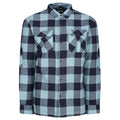 Blue - Front - Regatta Mens Shelford Checked Padded Shirt