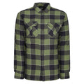 Green - Front - Regatta Mens Shelford Checked Padded Shirt