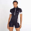 Black-Ash Grey - Back - Dare 2B Womens-Ladies Compassion II Lightweight Jersey