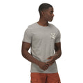 Silver Grey - Side - Regatta Mens Cline VI Marl Cotton T-Shirt