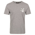 Silver Grey - Front - Regatta Mens Cline VI Marl Cotton T-Shirt