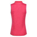 Pink Potion-Flamingo Pink - Back - Regatta Womens-Ladies Tima II Sleeveless Polo Shirt