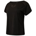 Black - Side - Dare 2B Womens-Ladies Crystallize Active T-Shirt