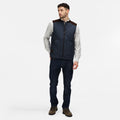 Navy - Pack Shot - Regatta Mens Moreton Quilted Body Warmer