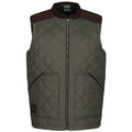 Dark Khaki - Front - Regatta Mens Moreton Quilted Body Warmer